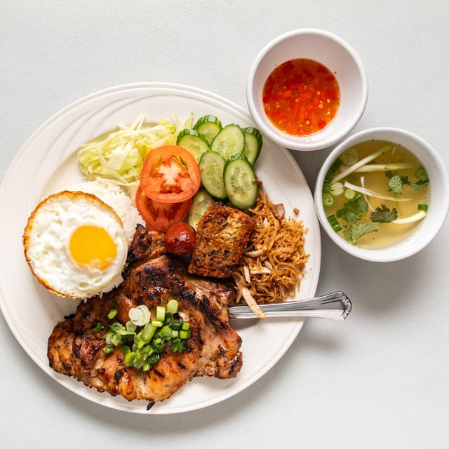 Grilled Chicken Special / Cơm Gà Nướng Đặc Biệt.