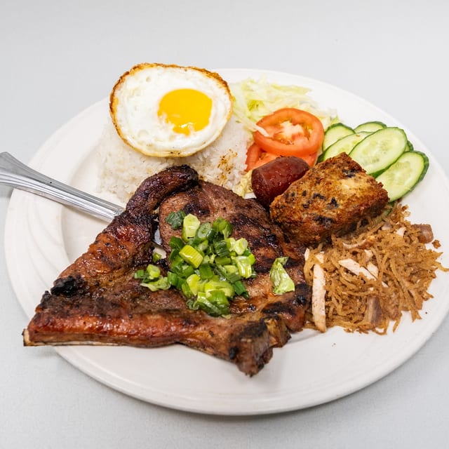 Grilled Pork Chop Special / Cơm Sườn Nướng Đặc Biệt.
