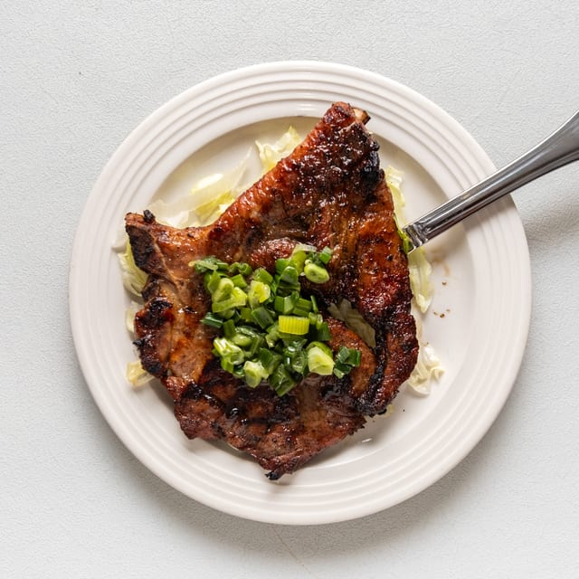 Side Of Grilled Pork Chop.